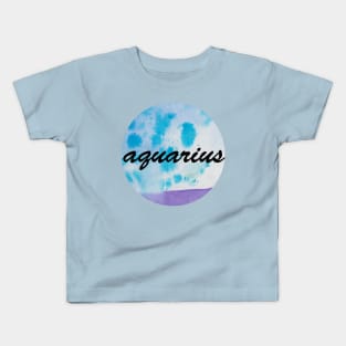 Aquarius zodiac sign Kids T-Shirt